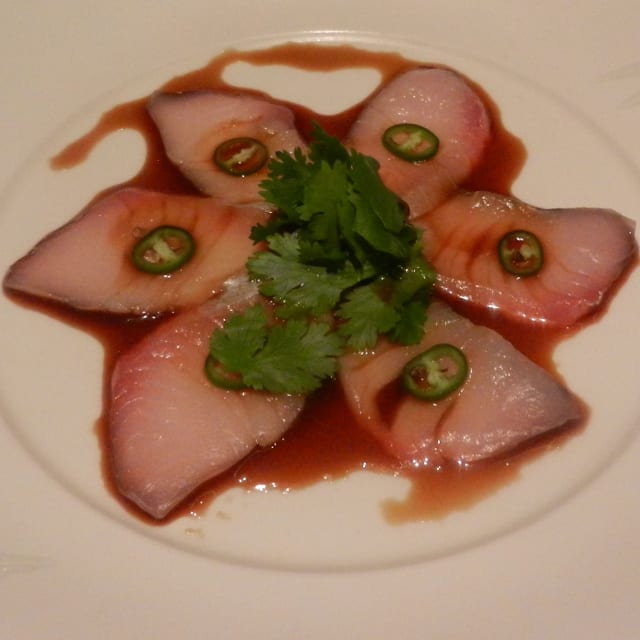 Yellowtail Jalapeno Sashimi.
